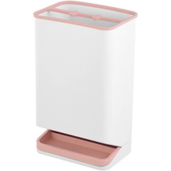 Cyiecw Porte-Parapluie 2 Emplacements En PVC Blanc - Organisateur Entrée 20,2x20,2x53 Cm