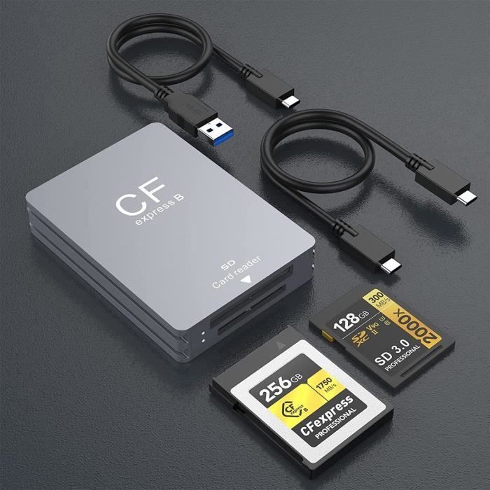 Lecteur de Carte CFexpressType B XQD USB 3.1 Gen 2 10Gbps Lecteur