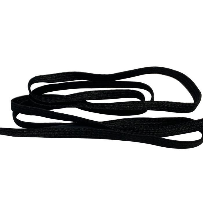Bobine Élastique Noire 7,6 Cm Large – 2,7 M, Idéale Ceintures, Couture Grosse Maille