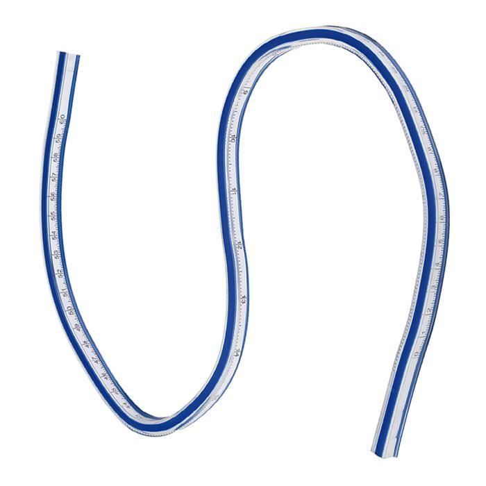 Qiilu Règle De Courbe Flexible Règle De Courbe En Plastique Flexible, 1