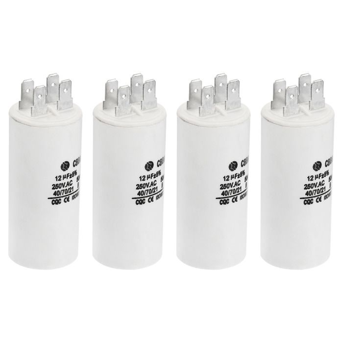 Condensatore CBB60 100uf 250V PATIKIL - 4 Pin, 120x50mm, Per Lavatrice