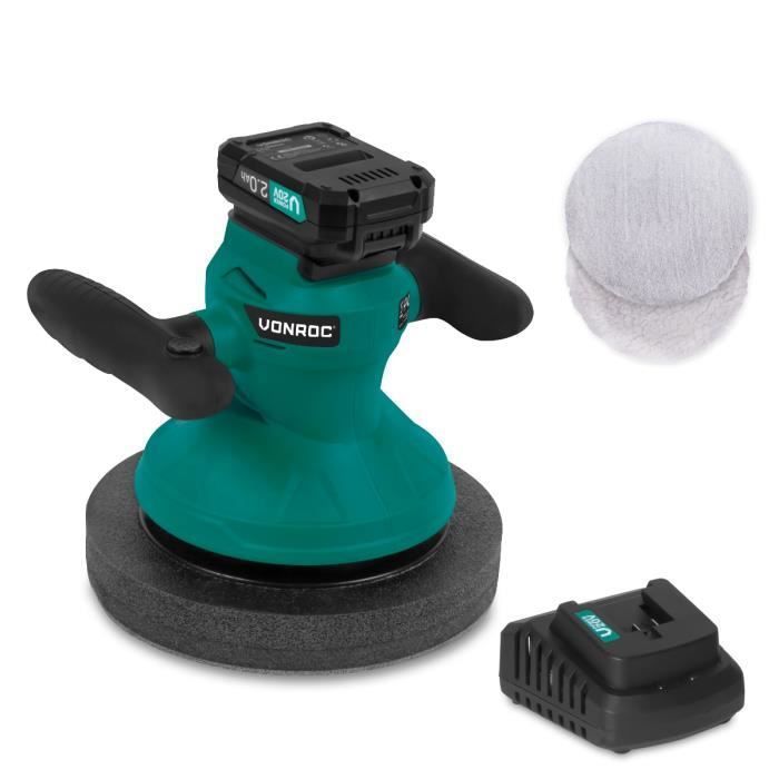 Kit De Polisseuse Sans Fil - 2 Batteries 2000mAh - 6 Vitesses - Générique