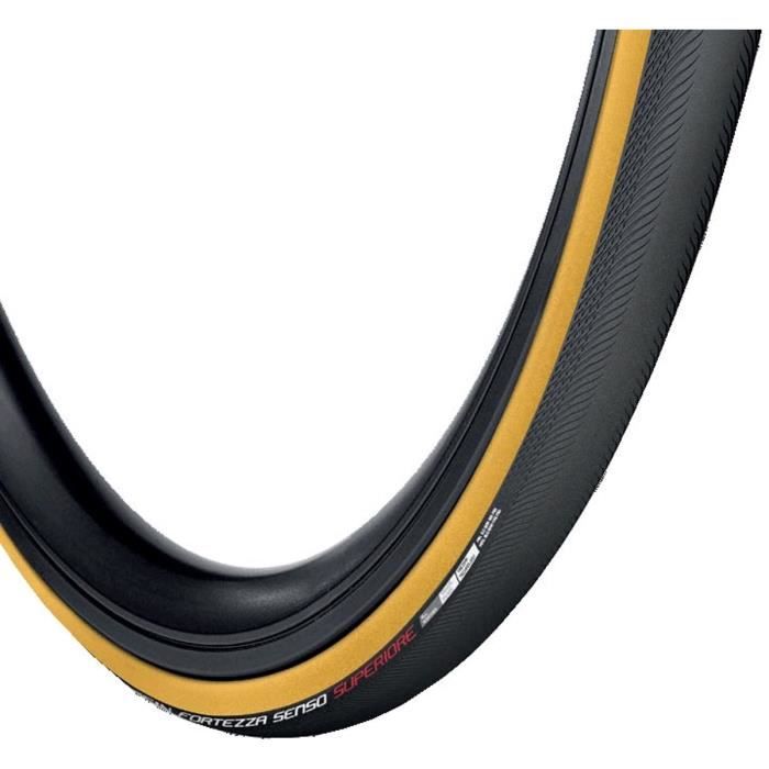 Vredestein Fortezza Senso Superiore All Weather - Vouwband Race - 25mm (700x25c - 28X1 1/16 - 25-622) - Zwart/Bruin