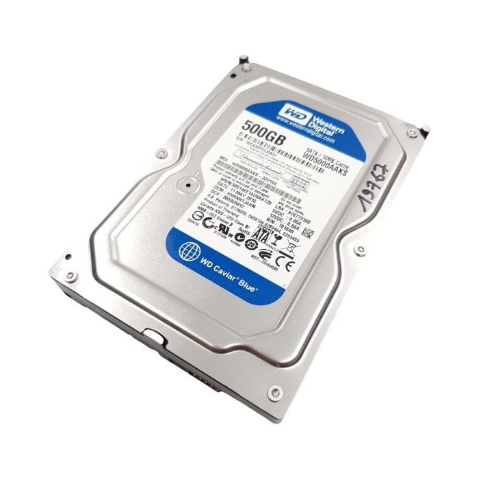 Disque Dur 500Go SATA 3.5 Western Digital Caviar Blue WD5000AAKS-22V1A0 7200rpm 16Mo