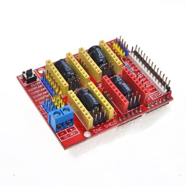 Plaque CNC V3 Avec 4 Pilotes A4988 Et Dissipateurs - Compatible Imprimante 3D Et Machine à Graver