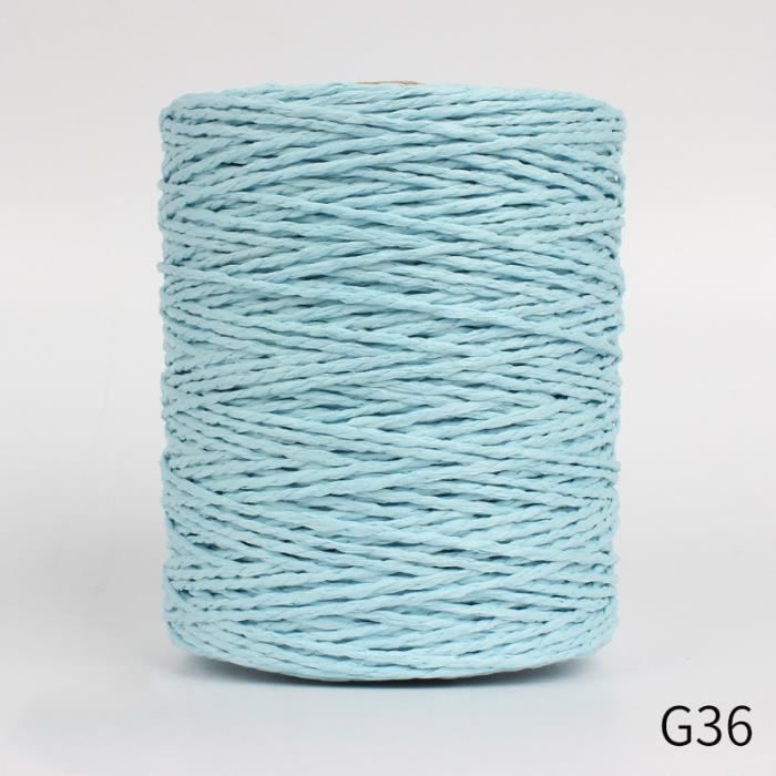 Bobine De Fil Raphia Doré 280 M - Pour Crochet, Tricot, Décoration - Fil De Papier Naturel Pour Chapeaux, Sacs