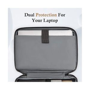 DOMISO Sacoche Ordinateur 17 Pouces Sac à Bandoulière Homme Travail