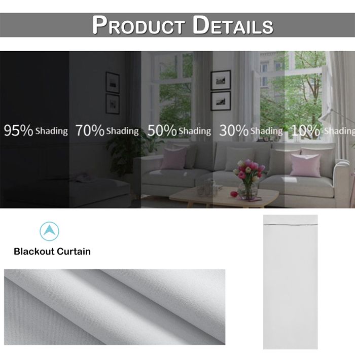 Rideau Occultant Pour Porte - 66x173 Cm - Noir - Velcro - Isolation Thermique Et Intimité - Pour Porte-fenêtre, Salon, Chambre - 3