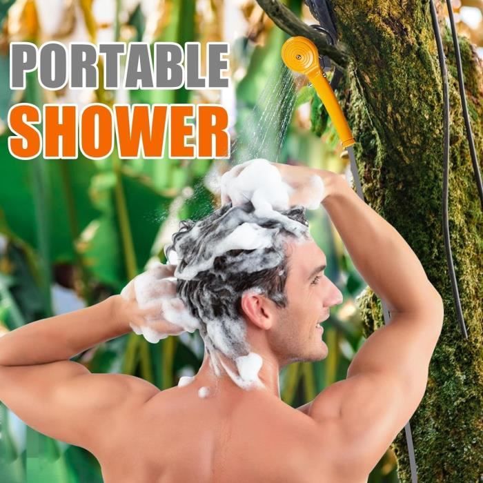 Gistuch Camping Douche Portable Douches de Randonnée Voyage avec Seau