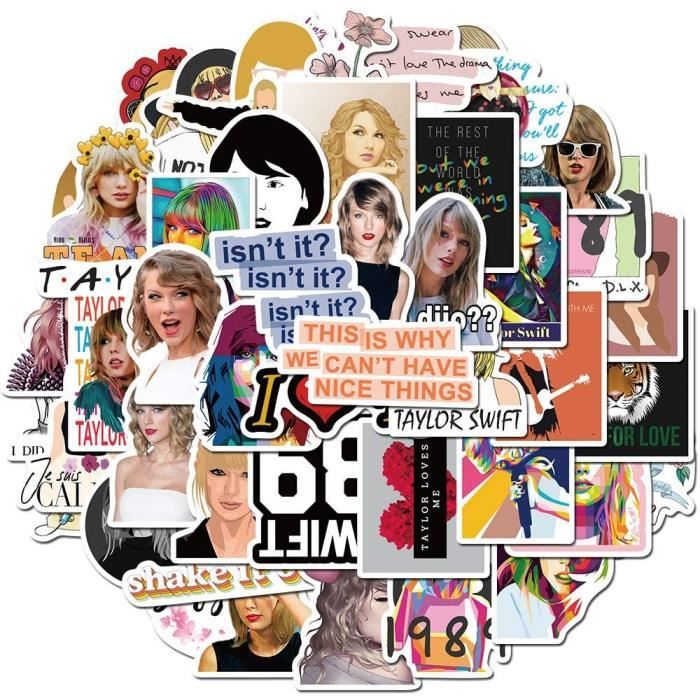 Chanteuse Taylor Swift Autocollant Sticker,Autocollants en Vinyle