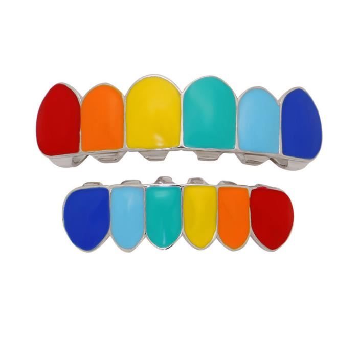Grillz Dentaire Hip-Hop - Capsule Dorée Une Dent - Accessoire Fête, Déguisement, Style Rappeur