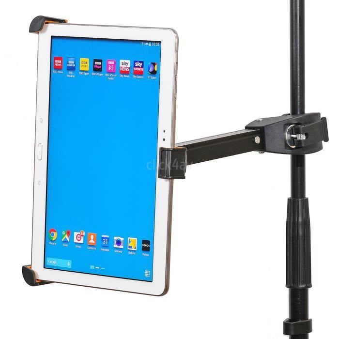 Support de tablette pour iPad, pied pour micro, support à pince