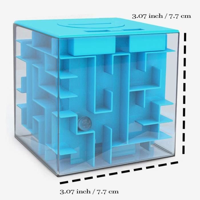 Jouets de Brainstorming Cube Labyrinthe 3D, Boîte de Casse-Tête Labyrinthe Casse-Tête Éducatifs pour Étudiants Adolescents Adultes Jouets d' Entraînement à l'Intelligence