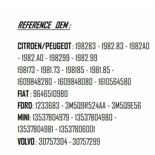 Kit De Joints D'injecteur 1.6 HDI - 16 Pièces Avec Vis - Compatible Citroën, Peugeot, Volvo - Références 198185, 198299
