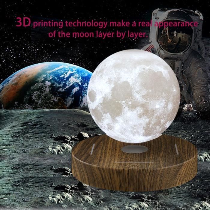Objet Insolite, Gadget High Tech, Lampe De Lune Flottante Créative 3D,  Lévitation Magnétique Au Clair De Lune, Bureau De Burea[775] - Cdiscount  Maison