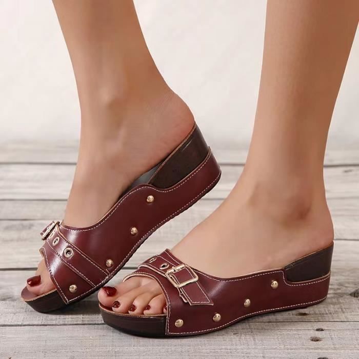 Sandales Femme Nine West - Taille 7.5 UK - Occasion à Remettre Au Goût Du Jour