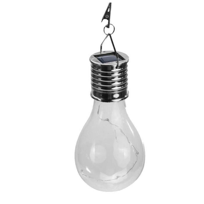 Lumière Solaire Portable Camping Lampe Extérieure Énergie Solaire Led  Ampoule Rechargeable Lampe De Secours Simple Tête Blan[u11769]