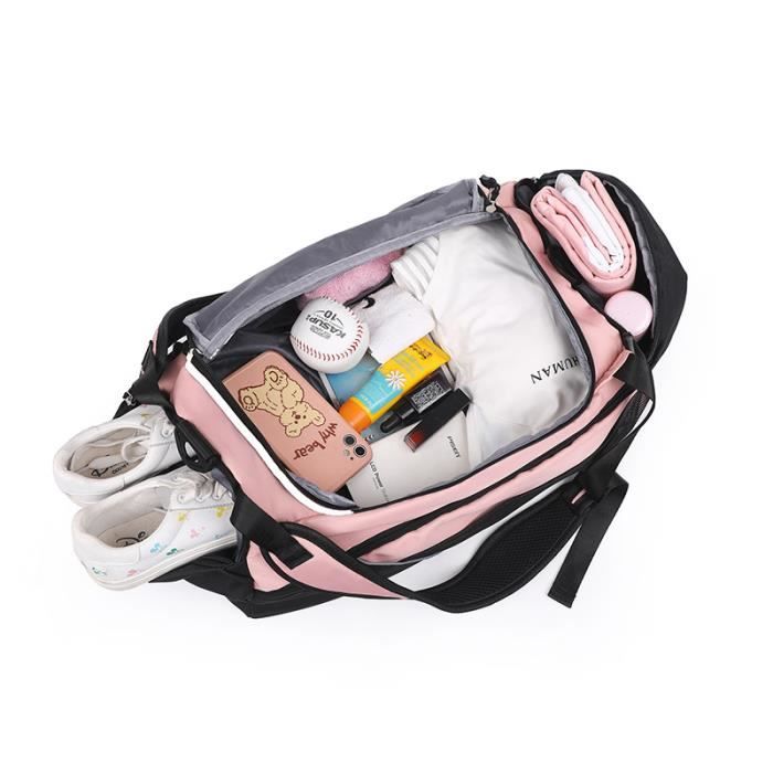 Sac de sport pour femme et homme - Sac de sport avec compartiment à chaussures et compartiment Sac de sport pour femme et homme - Sac de sport avec compartiment à chaussures et compartiment