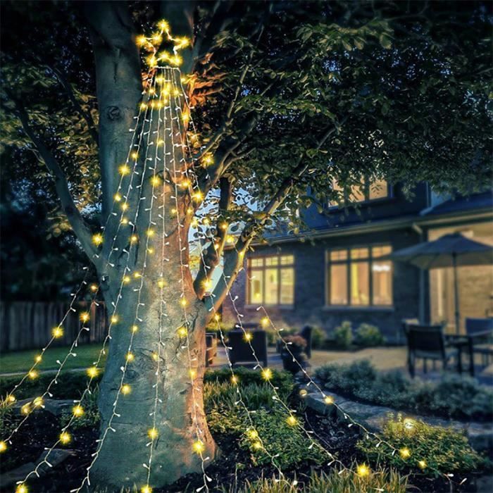 Guirlande Lumineuse LED Sapin Noël Etoile Lumière Extérieur Intérieur  Décoration Fête Mariage Maison Jardin Lumière Blanc Chaud - Cdiscount Maison
