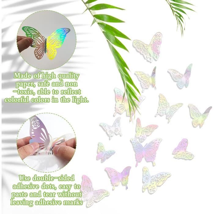 Sticker envolée de papillons - Stickers muraux papillon