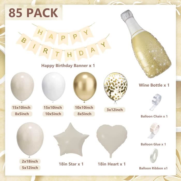 Kit Masha de décoration d'anniversaire 51 pièces ballons, nappe, gâteau Kit Masha de décoration d'anniversaire 51 pièces ballons, nappe, gâteau