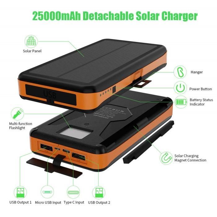 Chargeurs solaires pour téléphones portables Chargeur Solaire X