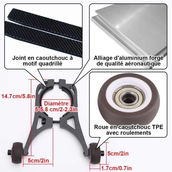 Support pour Trottinette Electrique,en Alliage D'aluminium  Antirouille,pièces de réparation de Support de Remplacement de Scooter  électrique adaptées