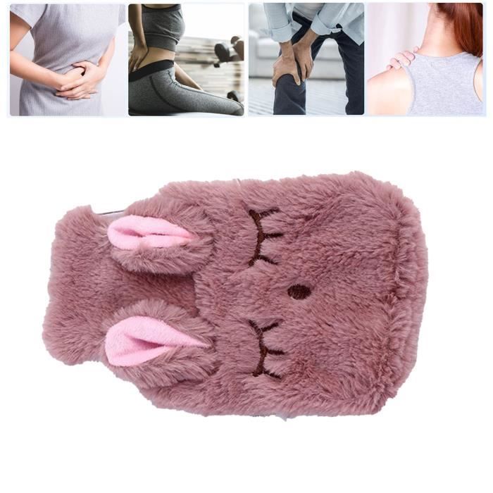 Bouillotte avec couverture souple en peluche,sac à eau chaude en
