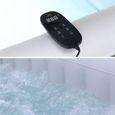 Spa MSPA gonflable carré – Fjord 6 - 6 places.  système anti-gel et désinfection UVC + bâche. 185cm. PVC. pompe. chauffage.-3