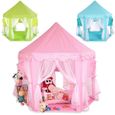 Tente pliable portative de Jeu pour Enfants Princesse Pop Up Chateau Filles Jouet Tente (Rose) Pour Maison Plage, etc-3