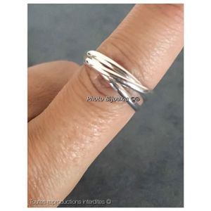 Bague En Argent Massif Taille 62 - Anneau Simple - Occasion