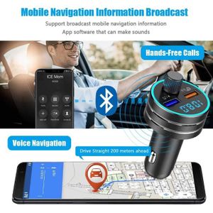 Émetteur FM Bluetooth Pour Voiture - Ports USB & Type-C, Connexion Sans Fil & Mains Libres | Améliore Ton Autoradio