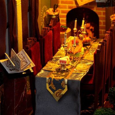 JAWSEU – Book Nook Kit – Maison De Poupée En Bois Avec Lumière LED – Puzzle 3D DIY – Modèle Miniature Pour étagère – Adultes Et Enfants