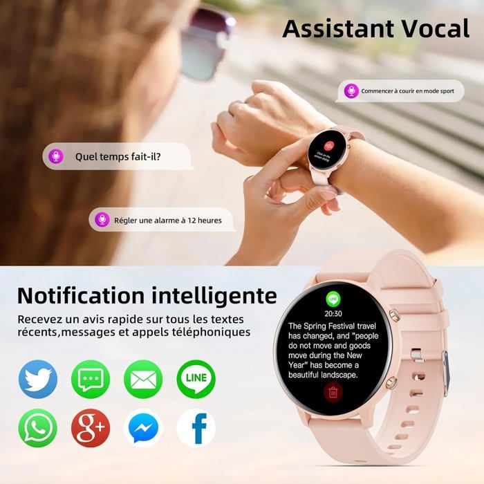 Montre Intelligente Montre ConnectÃ©e Sms Téléphone Montre