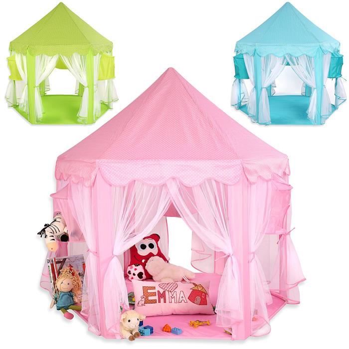 Tentes de château rose princesse pour enfants, tente de jeu pliante, maison  de jeu Ikpool portable, jardin intérieur et extérieur, lodge pour enfants,  garçons et filles - AliExpress