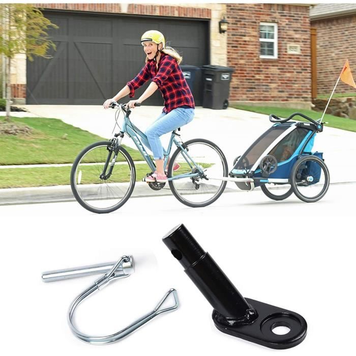 2pcs Attelage Remorque Vélo - Coupleur Robuste Pour Remorque Enfant Ou Chien