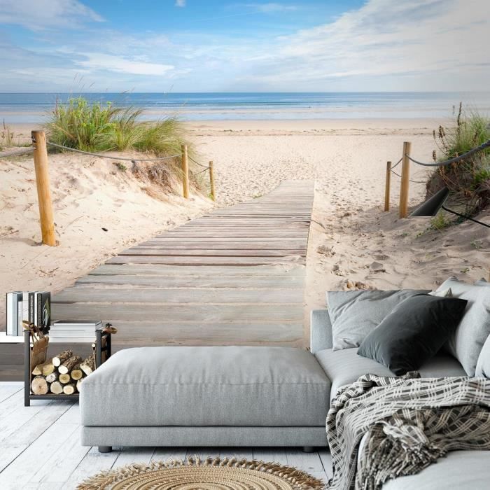 Papier Peint panoramique - AUTREMENT - Plage et mer - 350 x 250 cm ...