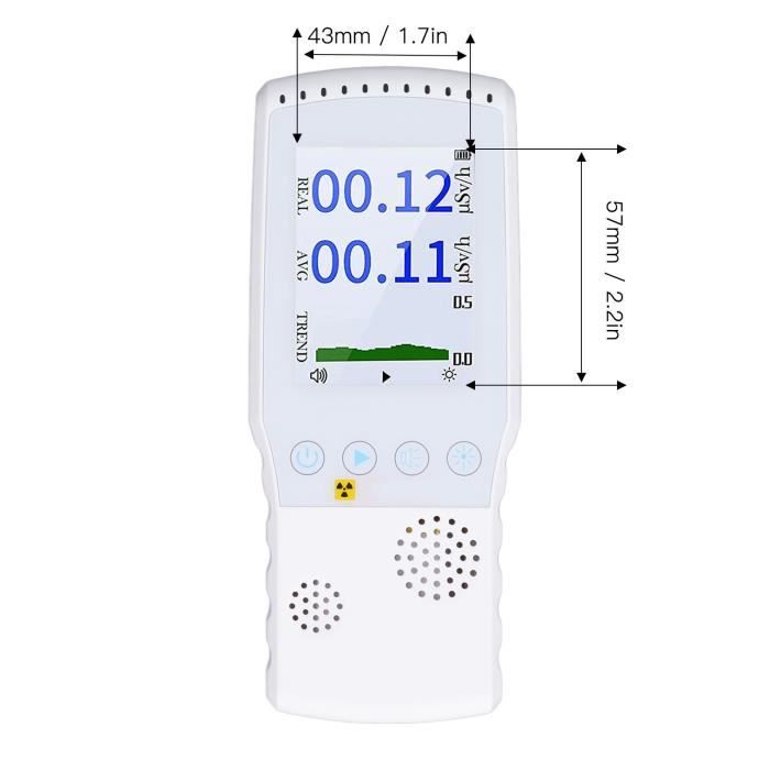 Mini Détecteur De Radiation Nucléaire Portable - Compteur Geiger LCD Pour Maison - Détection Bêta, Gamma, Rayons X