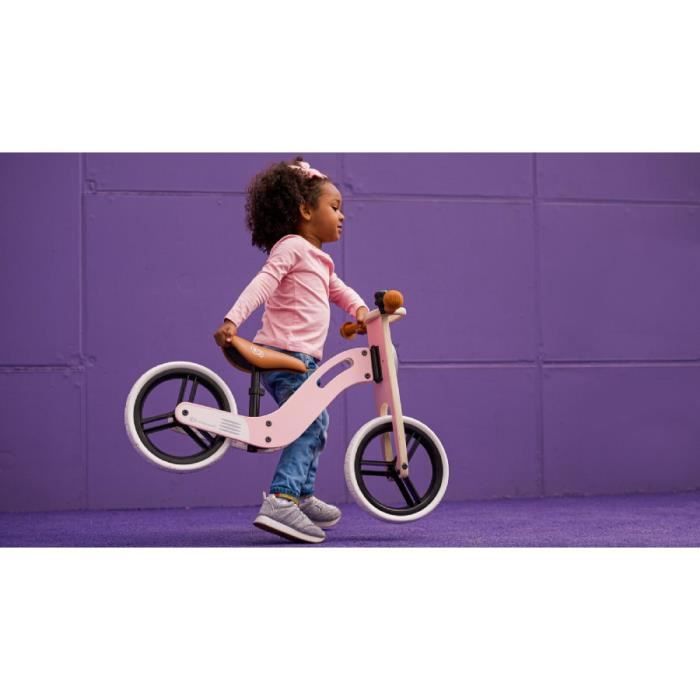 Kinderkraft Vélo Draisienne en bois UNIQ - 12 pouces - à partir de 2 ans -  Couleur Rose - Cdiscount Jeux - Jouets