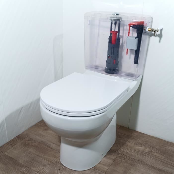 Bouton-poussoir De Valve De Chasse D'eau à Double Chasse D'eau, Siphon De Valve De Chasse D'eau à Double Chasse, Bouton-poussoir Chromé Pour Toilettes De Salle De Bain