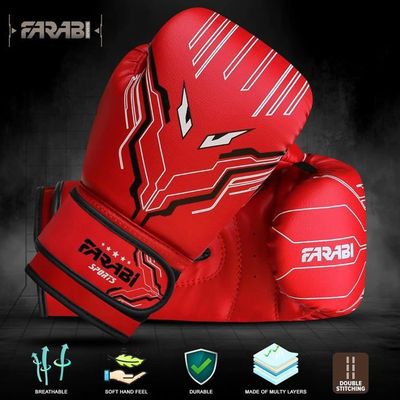 Gants De Boxe Enfants - Cuir PU Résistant - Taille Unique 2-11 Ans - Idéal Pour Sac De Frappe Et Entraînement