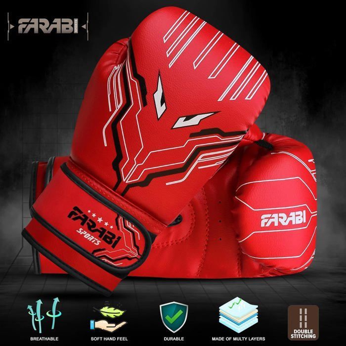 Gants De Boxe Pour Enfants 3-10 Ans - Gants D’Entraînement MMA, Muay Thai Et Kickboxing