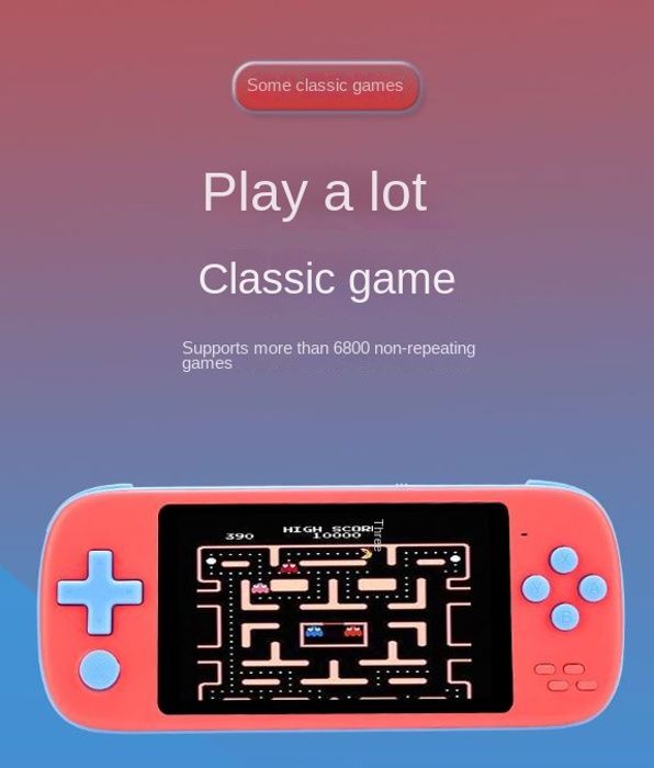 Console Portable Rétro 4,3 Pouces - 3000 Jeux Intégrés | Style Gameboy | Double Joystick | HD