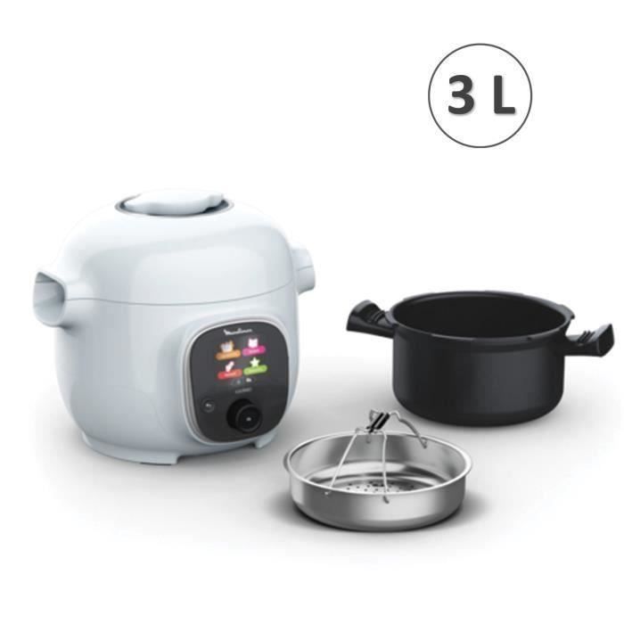 MOULINEX Cookeo Mini 3L Multicuiseur intelligent haute pression, 150 recettes intégrées, Intuitif, Application dédiée CE880410