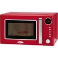 Clatronic Micro-ondes MWG 790, 44 cm, avec minuterie, Rouge rouge-0