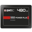 EmtecECSSD480GX150 - Carte SSD Interne - 2.5'' - SATA - Collection X150 Power Plus - 3D NAND - 480 GB ECSSD480GX150-0