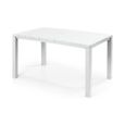 Keter Table d'extérieur Julie - Table de Jardin adaptée pour 6 Personnes 147 x 90 x 74,5 H - Blanc - Standard-0