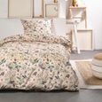Parures de couettes - Today - Parure de lit simple en coton à motif floral - Rose - 140 x 200 cm-0