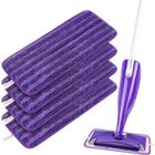 HAOPYOU 4 Remplacement Lingettes Reutilisable Lavables pour Balais Swiffer WetJet Spray en Microfibre VIOLET-4PCS SERPILLERE