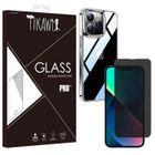 Tikawi Coque Iphone 13 Pro (6.1") Transparente + Verre trempé Anti Espion [Gel Souple] [Haute Protection] [Anti-Rayure] [Fine]